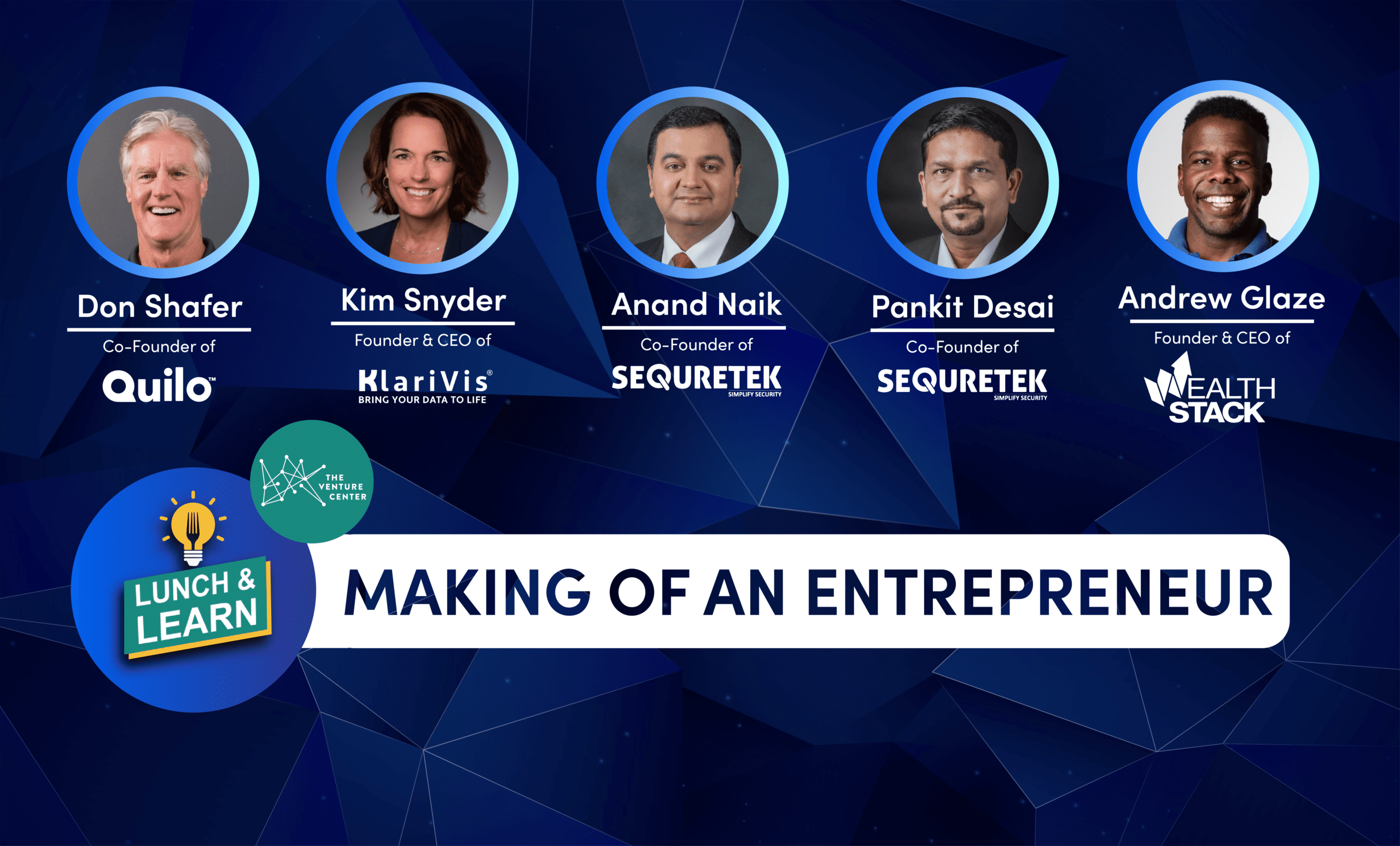 Headshots of 2022 ICBA ThinkTECH Accelerator cohort with headline reading Making of an Entrepreneur